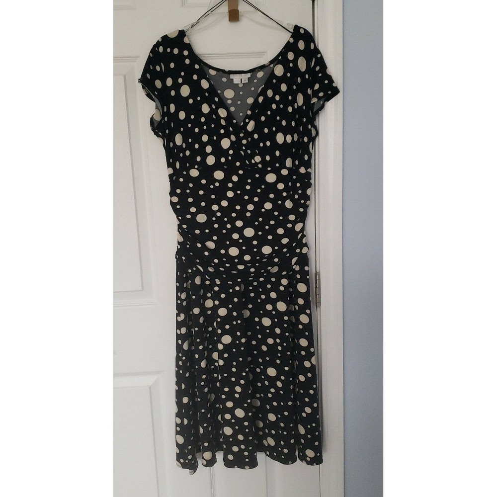 London Times‎ Womans Dress Size Large Short Sleeve with spots.